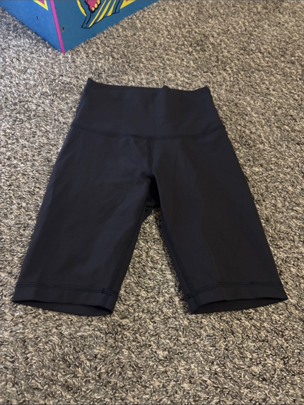 Lululemon biker shorts 2 black athletic athleisure casual minimal sport gym yoga